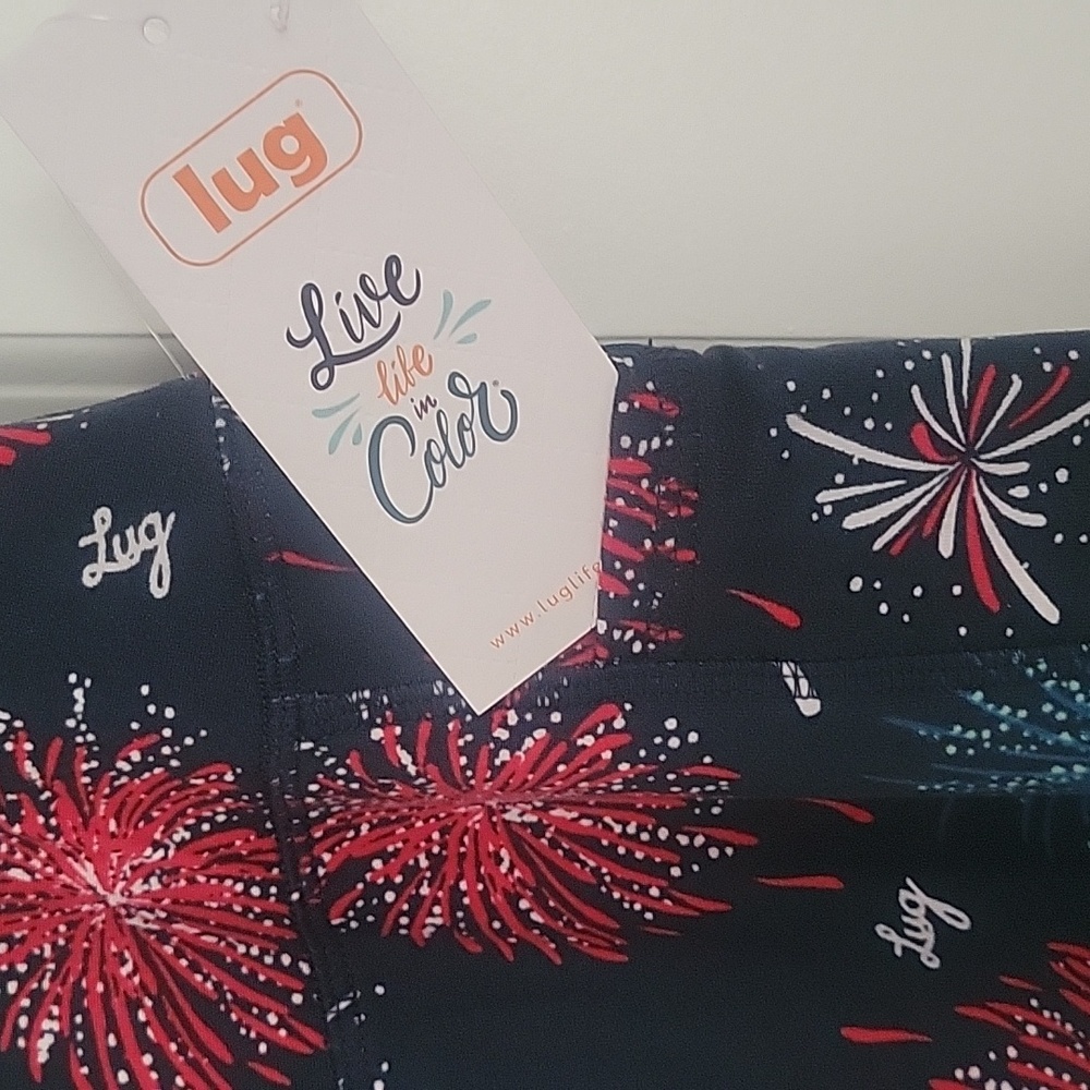 LUG Luggings Capri Color Fireworks Navy SZ L - Picture 3 of 7